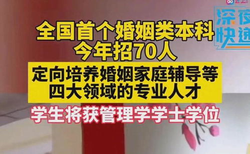 笑暈 我國(guó)首個(gè)婚姻類(lèi)本科專(zhuān)業(yè)今年招生,網(wǎng)友 我奶奶能碩博連讀